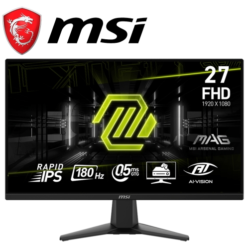 微星 MAG 275F 27型(IPS/180Hz/0.5ms/2H1DP/AI Vision)